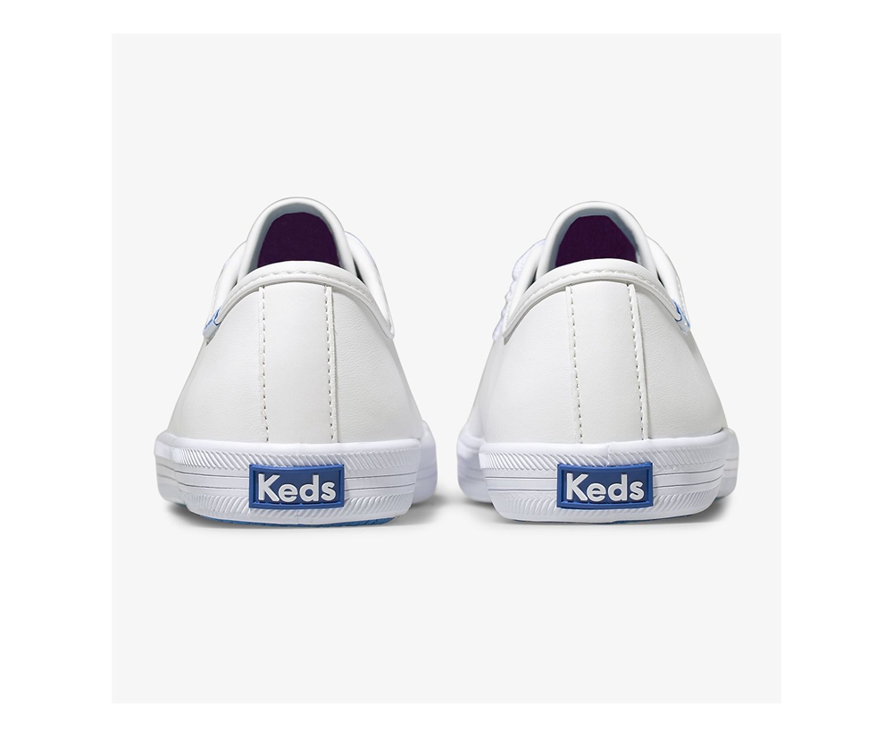 Basket Keds Enfant Blanche - Kickstart Multi-Color Eyelets - 615-AYPVER